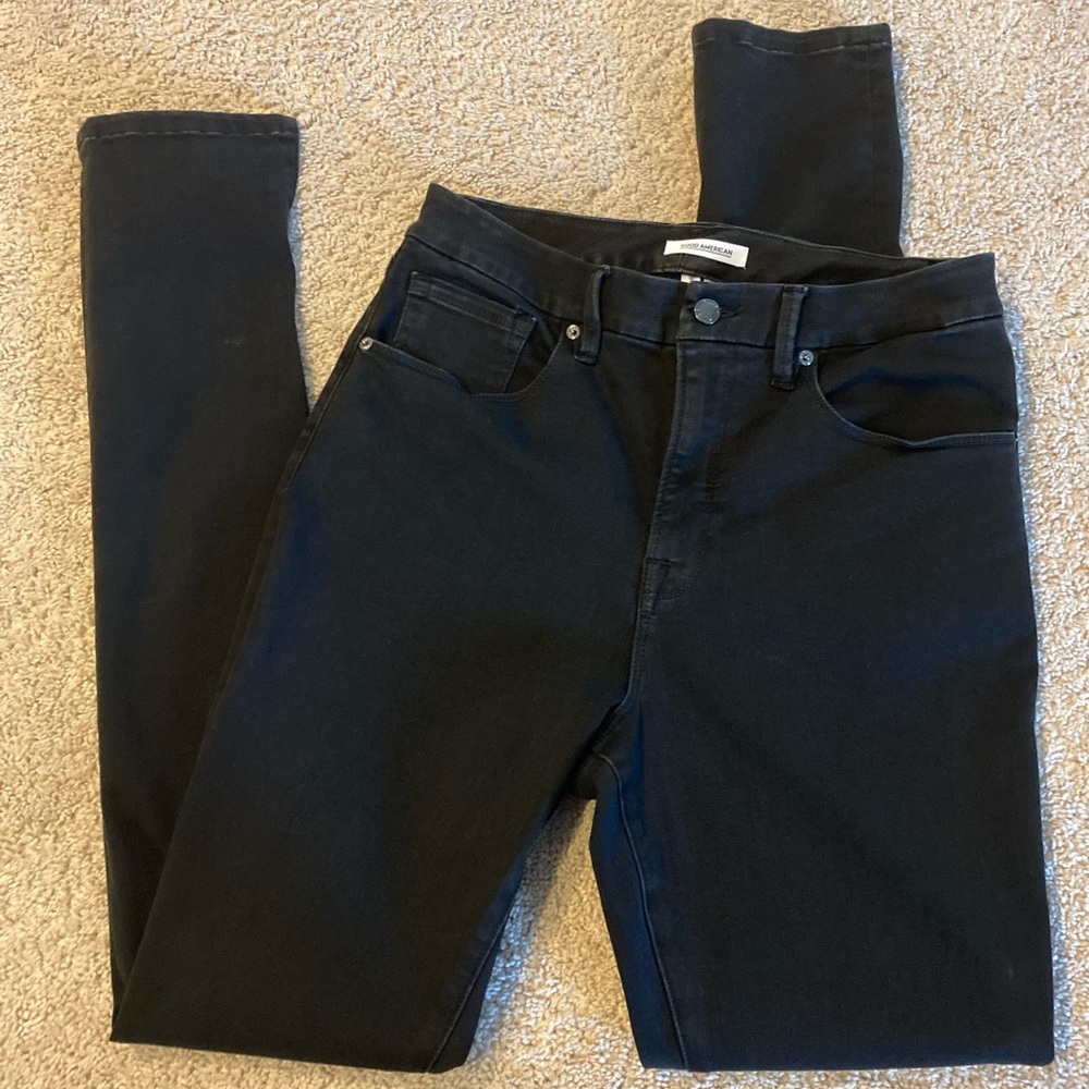 GOOD AMERICAN, GOOD WAIST, Black pants, SIZE 14